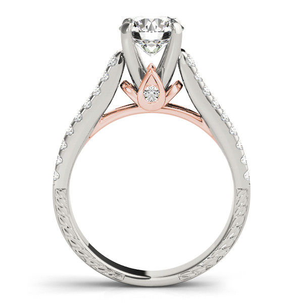 Thumbnail: 14KT Gold Pave Diamond Engagement Ring