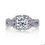 Thumbnail: 14kt Gold Halo Moissanite Engagement Ring