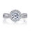 Thumbnail: 14kt Halo Moissanite  Engagement Ring