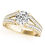 Thumbnail: 14kt Gold Art Deco Vintage Style Diamond Engagement Ring.