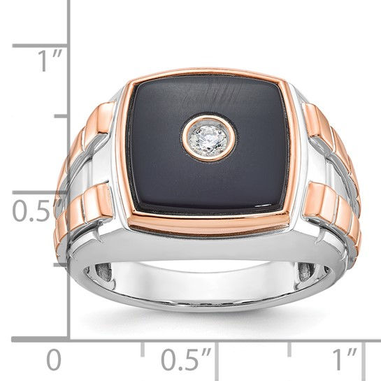 Thumbnail: 14kt Gold Onyx Designer Ring