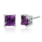14kt Gold Alexandrite ColorStone and  Diamond Earrings.