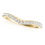Thumbnail: 14kt Gold Diamond Ladies Curved Wedding