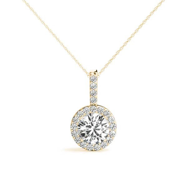 Thumbnail: 14kt Gold Fashion Diamond Necklace