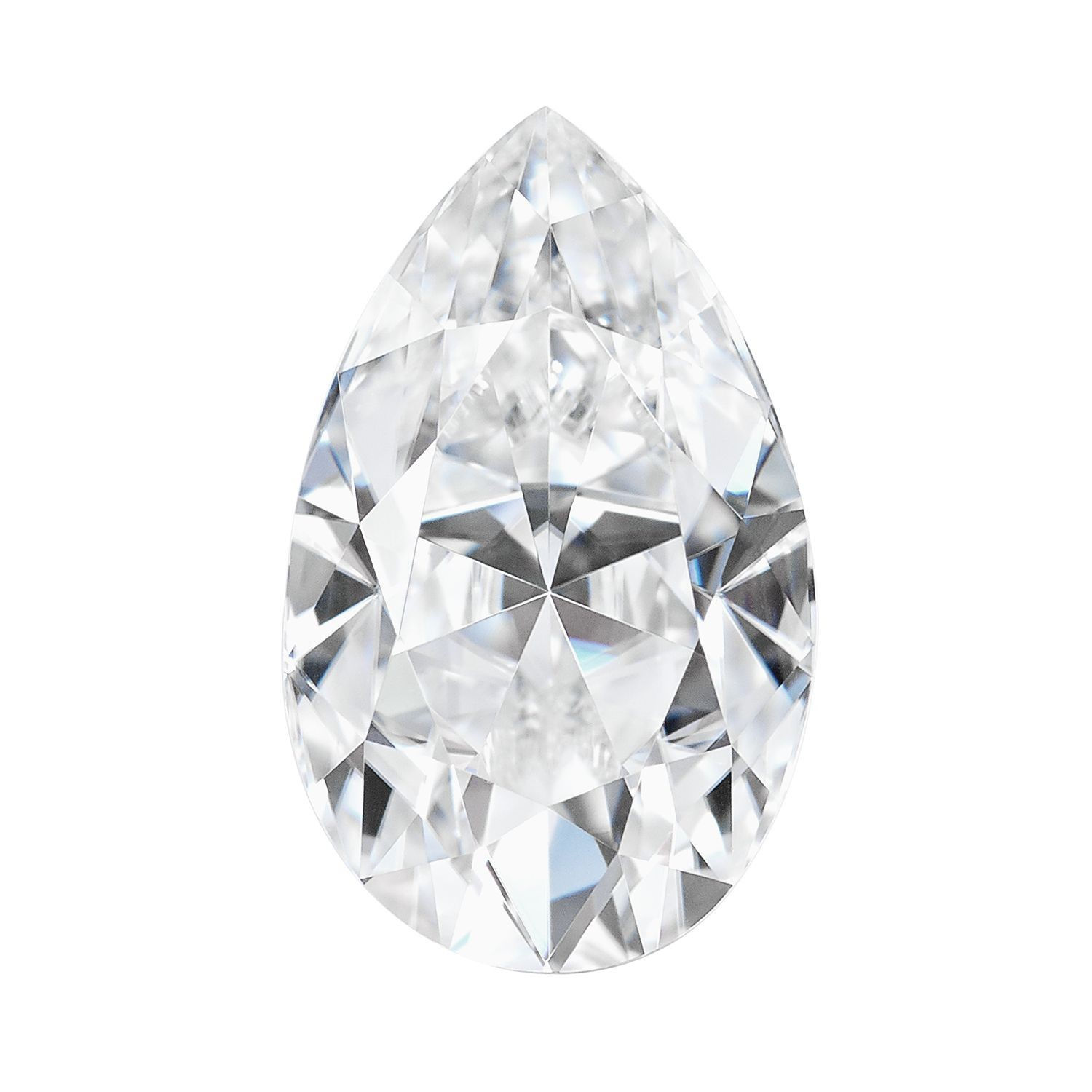 1.80 carats, Charles & Colvard Forever One™ D-E-F Pear Moissanite, 10 x 7 MM