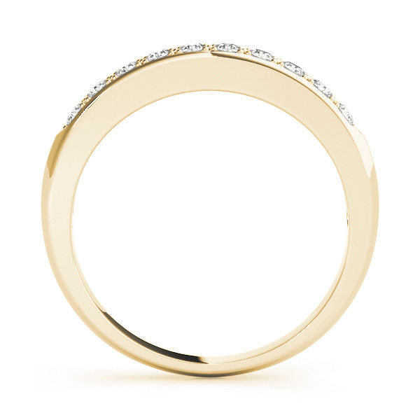 Thumbnail: 14kt Gold Diamond Ladies Channel Set Design Wedding Band