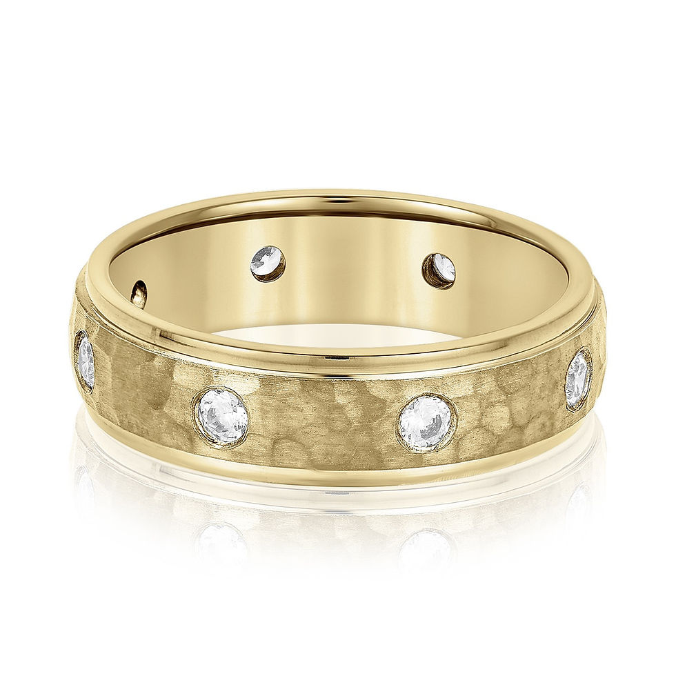 Thumbnail: 14kt Gold Diamond Wedding Band