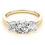 Thumbnail: 14KT Gold Three Stone Diamond Engagement Ring