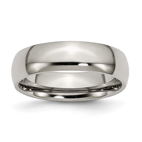 Half-Round Wedding Band 6MM
