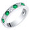 Thumbnail: 14kt Gold Emerald ColorStone and  Diamond Ring.