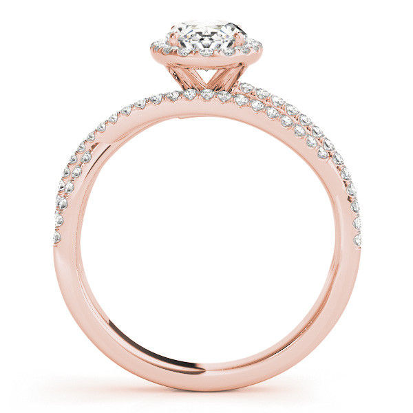 Thumbnail: 14kt Gold Multi Row Diamond Engagement Ring