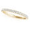 Thumbnail: 14kt Gold Diamond Ladies Prong Set Design Wedding Band