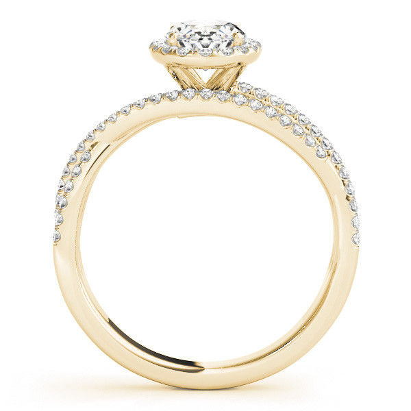 Thumbnail: 14kt Gold Multi Row Diamond Engagement Ring