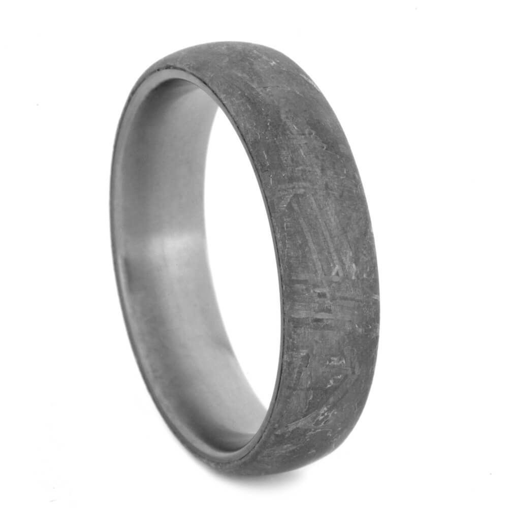 Meteorite Titanium Ring