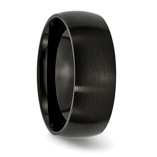 Thumbnail: Chisel Stainless Steel Brushed Black IP-plated 8mm Band