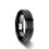 Thumbnail: ORION Flat Black Tungsten Ring with Brushed Raised Center & Polished Edges - 6mm