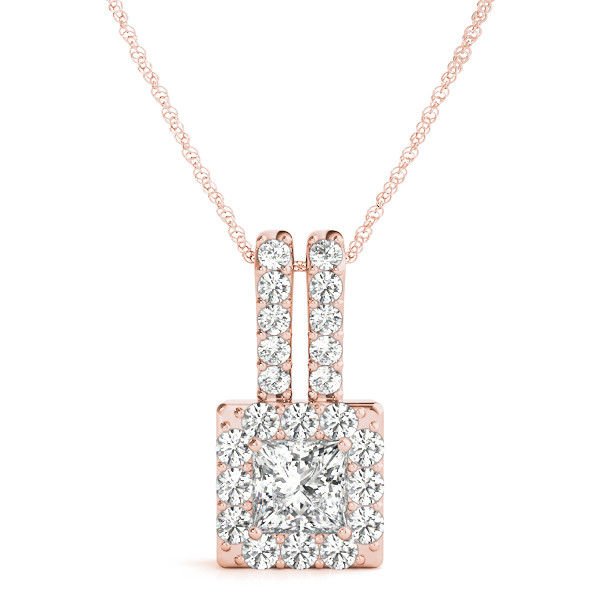 Thumbnail: 14kt Gold Fashion Diamond Necklace