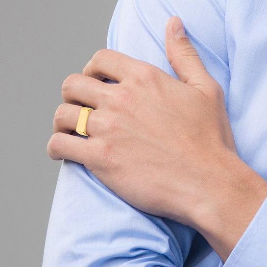 Thumbnail: 14kt Gold Signet Design Ring