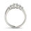 Thumbnail: 14kt Gold Diamond Ladies Prong Set Design Wedding Band