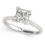 Thumbnail: 14kt Gold Princess Cut Solitaire Engagement Ring