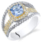 14kt Gold Tanzanite ColorStone and  Diamond Ring.