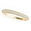 Thumbnail: 14kt Gold Diamond Ladies Pave Set Design Wedding Band