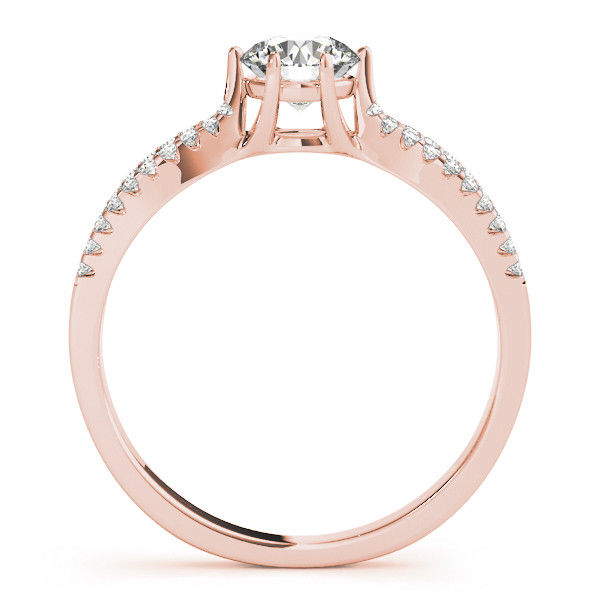 Thumbnail: 14kt Gold Multi Row Diamond Engagement Ring