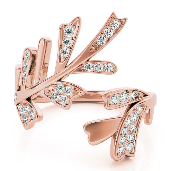 Thumbnail: 14kt Gold Fashion Diamond Ring.