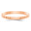Thumbnail: 14kt Gold 2mm Satin Finish Flat Stackable Band