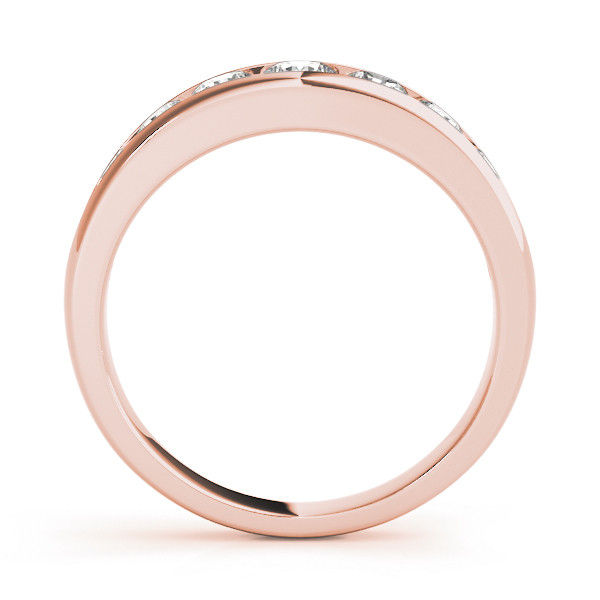 Thumbnail: 14kt Gold Diamond Ladies Channel Set Design Wedding Band