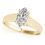 Thumbnail: 14kt Gold Marquise Cut Solitaire Engagement Ring