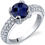 Thumbnail: 14kt Gold Blue Sapphire ColorStone and  Diamond Ring.
