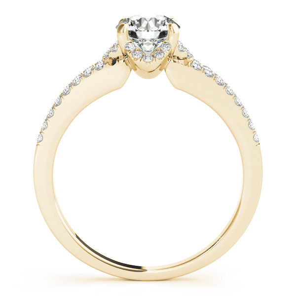 Thumbnail: 14kt Gold Halo Diamond Engagement Ring.
