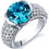 Thumbnail: 14kt Gold Swiss Blue Topaz ColorStone and  Diamond Ring.