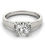 Thumbnail: 14kt Gold Trellis Diamond Engagement Ring