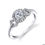 Thumbnail: 14kt Gold Halo Moissanite Engagement Ring
