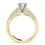 Thumbnail: 14kt Gold Art Deco Vintage Style Diamond Engagement Ring.