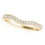 Thumbnail: 14kt Gold Diamond Ladies Curved Wedding