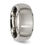 Thumbnail: Chisel Titanium Satin and Polished 10mm Beveled Edge Band