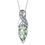 Thumbnail: 14kt Gold Green Amethyst ColorStone and  Diamond Necklace
