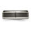 Thumbnail: Chisel Titanium Polished with Black Ceramic Center 8mm Beveled Band