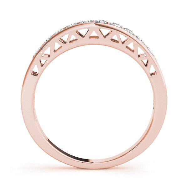 Thumbnail: 14kt Gold Diamond Ladies Channel Set Design Wedding Band