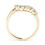 Thumbnail: 14kt Gold Diamond Ladies Curved Wedding