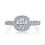 Thumbnail: 14kt Halo Moissanite  Engagement Ring