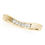 Thumbnail: 14kt Gold Diamond Ladies Curved Wedding