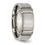 Thumbnail: Chisel Titanium Brushed and Polished 8mm Grooved Beveled Edge Band