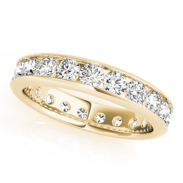 Thumbnail: 14kt Gold Diamond Ladies Eternity Design Wedding Band