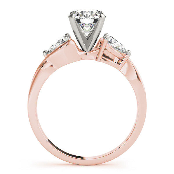 Thumbnail: 14KT Gold Three Stone Diamond Engagement Ring