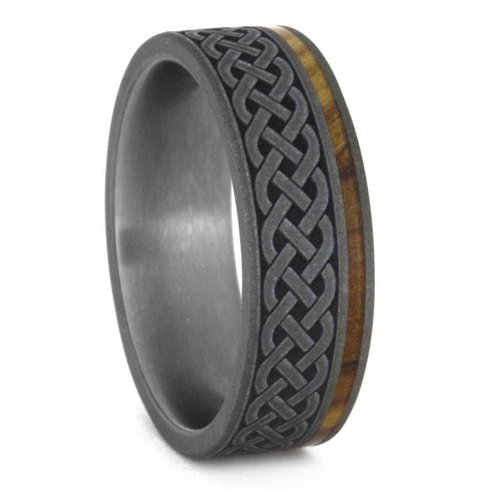 Celtic Ironwood TitaniumRing