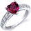 Thumbnail: 14kt Gold Ruby ColorStone and  Diamond Ring.